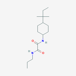 molecular formula C16H30N2O2 B4833754 N-[4-(2-methylbutan-2-yl)cyclohexyl]-N'-propylethanediamide 