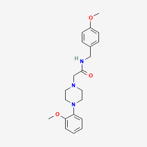 molecular formula C21H27N3O3 B4833758 N-(4-methoxybenzyl)-2-[4-(2-methoxyphenyl)piperazin-1-yl]acetamide 