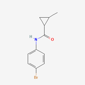 molecular formula C11H12BrNO B4834111 N-(4-bromophenyl)-2-methylcyclopropane-1-carboxamide 