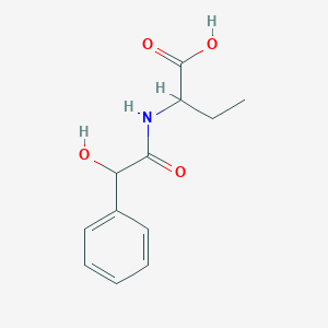 molecular formula C12H15NO4 B048342 2-{[Hydroxy(phenyl)acetyl]amino}butanoic acid CAS No. 119154-03-9