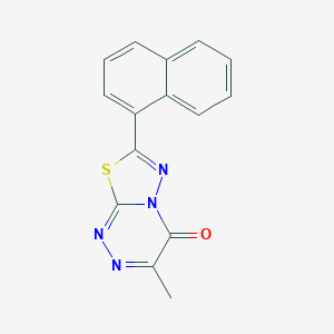 molecular formula C15H10N4OS B483448 3-methyl-7-(1-naphthyl)-4H-[1,3,4]thiadiazolo[2,3-c][1,2,4]triazin-4-one CAS No. 892675-57-9