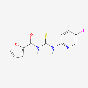 molecular formula C11H8IN3O2S B4834628 N-[(5-iodopyridin-2-yl)carbamothioyl]furan-2-carboxamide 