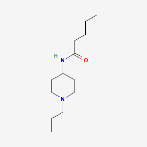 molecular formula C13H26N2O B4834917 N-(1-propylpiperidin-4-yl)pentanamide 