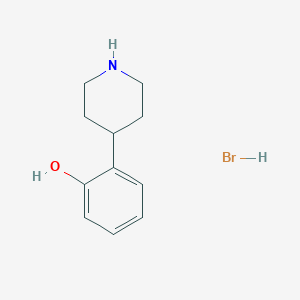 molecular formula C11H16BrNO B4835305 2-(Piperidin-4-yl)phenol hydrobromide 