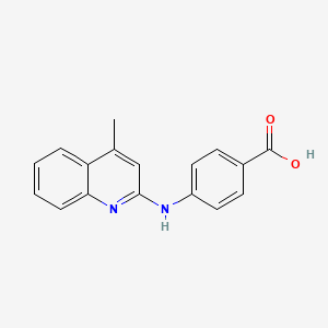 molecular formula C17H14N2O2 B4835450 4-[(4-Methylquinolin-2-yl)amino]benzoic acid CAS No. 57575-41-4