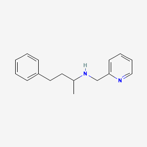 molecular formula C16H20N2 B4835602 4-phenyl-N-(pyridin-2-ylmethyl)butan-2-amine 