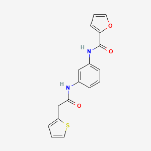 molecular formula C17H14N2O3S B4835729 N-{3-[(thiophen-2-ylacetyl)amino]phenyl}furan-2-carboxamide 