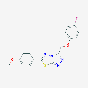 3-[(4-Fluorophenoxy)methyl]-6-(4-methoxyphenyl)[1,2,4]triazolo[3,4-b][1,3,4]thiadiazole
