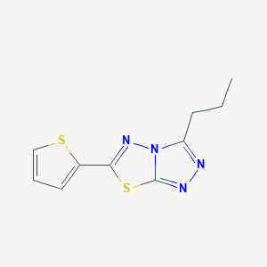 3-Propyl-6-(2-thienyl)[1,2,4]triazolo[3,4-b][1,3,4]thiadiazole