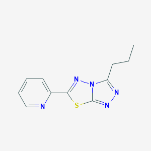 3-Propyl-6-(2-pyridinyl)[1,2,4]triazolo[3,4-b][1,3,4]thiadiazole