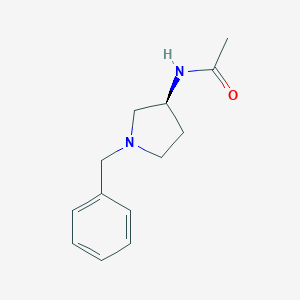 molecular formula C13H18N2O B048359 (S)-N-(1-Benzylpyrrolidin-3-yl)acetamide CAS No. 114636-30-5