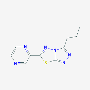 3-Propyl-6-(2-pyrazinyl)[1,2,4]triazolo[3,4-b][1,3,4]thiadiazole