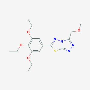 3-(Methoxymethyl)-6-(3,4,5-triethoxyphenyl)[1,2,4]triazolo[3,4-b][1,3,4]thiadiazole