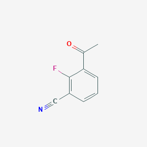 molecular formula C9H6FNO B048360 3-Acetyl-2-fluorobenzonitrile CAS No. 112279-89-7