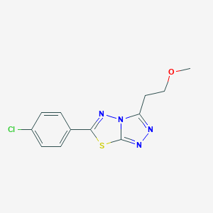 2-[6-(4-Chlorophenyl)[1,2,4]triazolo[3,4-b][1,3,4]thiadiazol-3-yl]ethyl methyl ether