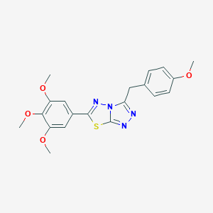 3-(4-Methoxybenzyl)-6-(3,4,5-trimethoxyphenyl)[1,2,4]triazolo[3,4-b][1,3,4]thiadiazole
