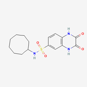 molecular formula C16H21N3O4S B4836133 N-cyclooctyl-2,3-dioxo-1,2,3,4-tetrahydroquinoxaline-6-sulfonamide 