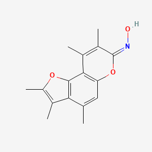 molecular formula C16H17NO3 B4836195 N-[(7E)-2,3,4,8,9-PENTAMETHYL-7H-FURO[2,3-F]CHROMEN-7-YLIDENE]HYDROXYLAMINE 