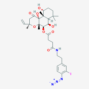 molecular formula C32H43IN4O8 B048365 Iaps-forskolin CAS No. 111399-48-5