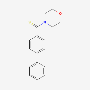 molecular formula C17H17NOS B4836531 Biphenyl-4-yl(morpholin-4-yl)methanethione 