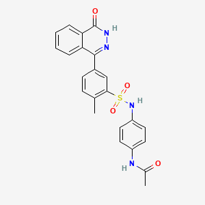 molecular formula C23H20N4O4S B4836754 N-[4-({[2-methyl-5-(4-oxo-3,4-dihydrophthalazin-1-yl)phenyl]sulfonyl}amino)phenyl]acetamide 