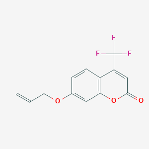 molecular formula C13H9F3O3 B483686 7-(allyloxy)-4-(trifluoromethyl)-2H-chromen-2-one CAS No. 354130-51-1