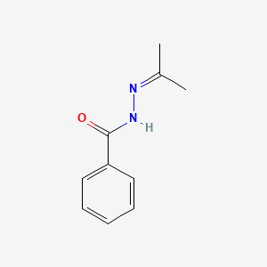 molecular formula C10H12N2O B4836881 N-(propan-2-ylideneamino)benzamide CAS No. 3408-16-0