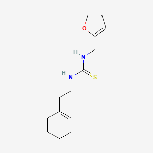 molecular formula C14H20N2OS B4836912 N-[2-(1-cyclohexen-1-yl)ethyl]-N'-(2-furylmethyl)thiourea 