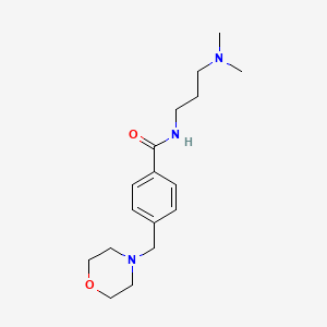 molecular formula C17H27N3O2 B4837091 N-[3-(dimethylamino)propyl]-4-(4-morpholinylmethyl)benzamide 