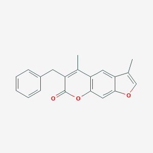 molecular formula C20H16O3 B483719 6-benzyl-3,5-dimethyl-7H-furo[3,2-g]chromen-7-one CAS No. 374706-88-4