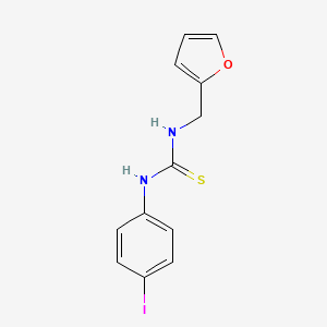 molecular formula C12H11IN2OS B4837233 1-(Furan-2-ylmethyl)-3-(4-iodophenyl)thiourea 