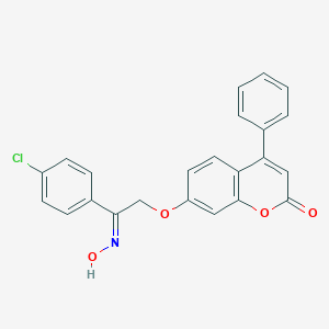 7-[2-(4-chlorophenyl)-2-(hydroxyimino)ethoxy]-4-phenyl-2H-chromen-2-one