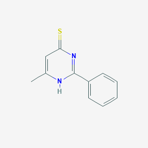 molecular formula C11H10N2S B483739 6-Methyl-2-phenylpyrimidine-4-thiol CAS No. 105759-16-8