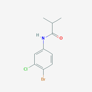 molecular formula C10H11BrClNO B4837422 N-(4-bromo-3-chlorophenyl)-2-methylpropanamide 