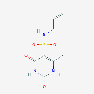 molecular formula C8H11N3O4S B4837596 N-allyl-6-methyl-2,4-dioxo-1,2,3,4-tetrahydro-5-pyrimidinesulfonamide 