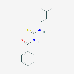 molecular formula C13H18N2OS B4837834 N-[(3-methylbutyl)carbamothioyl]benzamide 