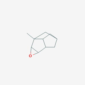 molecular formula C10H14O B048380 3,5-Methanopentaleno[1,2-b]oxirene,  octahydro-1b-methyl-,  (1-alpha-,1b-bta-,3-alpha-,4a-bta-,5-alp CAS No. 116026-47-2