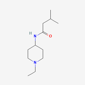 molecular formula C12H24N2O B4838043 N-(1-ethylpiperidin-4-yl)-3-methylbutanamide 