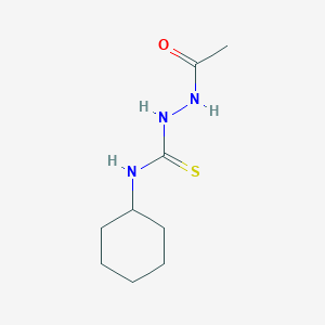 molecular formula C9H17N3OS B4838229 2-acetyl-N-cyclohexylhydrazinecarbothioamide 