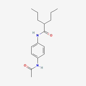 molecular formula C16H24N2O2 B4838251 Valeranilide, 4'-acetamido-2-propyl- CAS No. 16190-59-3