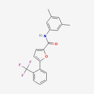molecular formula C20H16F3NO2 B4838479 N-(3,5-dimethylphenyl)-5-[2-(trifluoromethyl)phenyl]-2-furamide 
