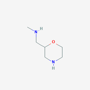 molecular formula C6H14N2O B048386 N-Methyl-1-(morpholin-2-yl)methanamine CAS No. 122894-45-5