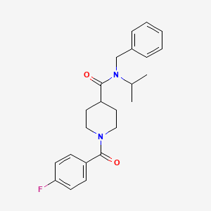 molecular formula C23H27FN2O2 B4838644 N-BENZYL-1-(4-FLUOROBENZOYL)-N-(PROPAN-2-YL)PIPERIDINE-4-CARBOXAMIDE 