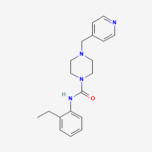 molecular formula C19H24N4O B4838708 N-(2-ETHYLPHENYL)-4-[(PYRIDIN-4-YL)METHYL]PIPERAZINE-1-CARBOXAMIDE 