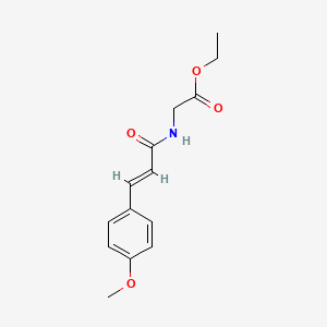 molecular formula C14H17NO4 B4838800 ethyl N-[(2E)-3-(4-methoxyphenyl)prop-2-enoyl]glycinate 