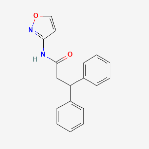 molecular formula C18H16N2O2 B4838861 N-(3-ISOXAZOLYL)-3,3-DIPHENYLPROPANAMIDE 