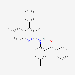 molecular formula C31H26N2O B4839054 {2-[(3,6-dimethyl-4-phenylquinolin-2-yl)amino]-5-methylphenyl}(phenyl)methanone CAS No. 5849-65-0
