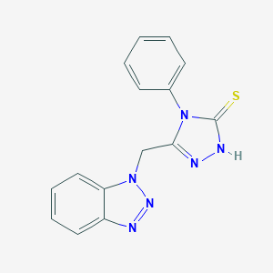 5-(1H-1,2,3-benzotriazol-1-ylmethyl)-4-phenyl-4H-1,2,4-triazole-3-thiol