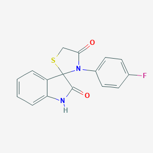 3'-(4-Fluorophenyl)-1,2-dihydrospiro[indole-3,2'-[1,3]thiazolidine]-2,4'-dione