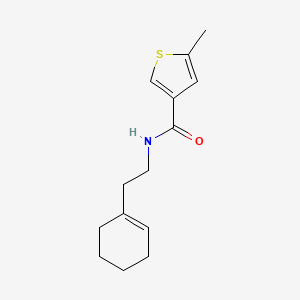 molecular formula C14H19NOS B4839965 N-[2-(cyclohex-1-en-1-yl)ethyl]-5-methylthiophene-3-carboxamide 